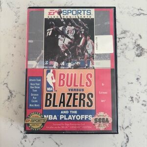 Bulls vs. Blazers and the NBA Playoffs - Sega Genesis (1992) EA Sports